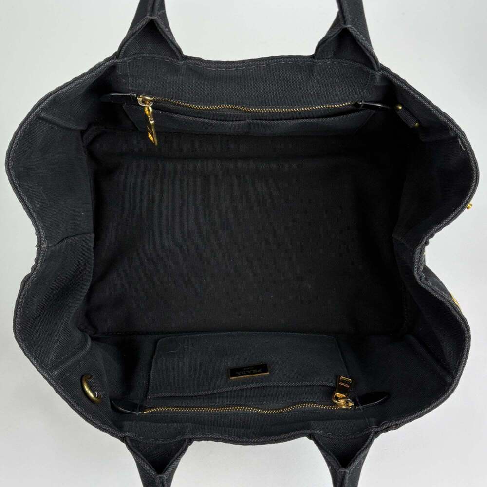 PRADA Black Canvas Shoulder Bag - Picture 9 of 10
